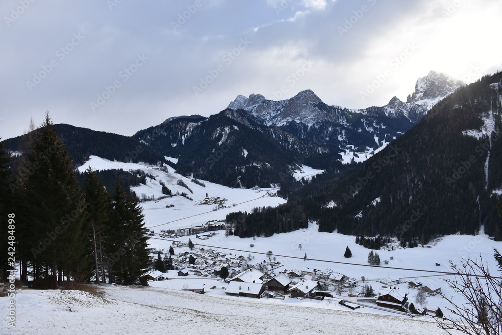 Φωτογραφία Winter, Schnee, Eis, Prags, Pragser Tal, Berg, Tal, Südtirol, Bruneck, Toblach, Innerprags, Ausserprags, Schmieden, Seekofel, Dürrenstein, Hohe Gaisl, St