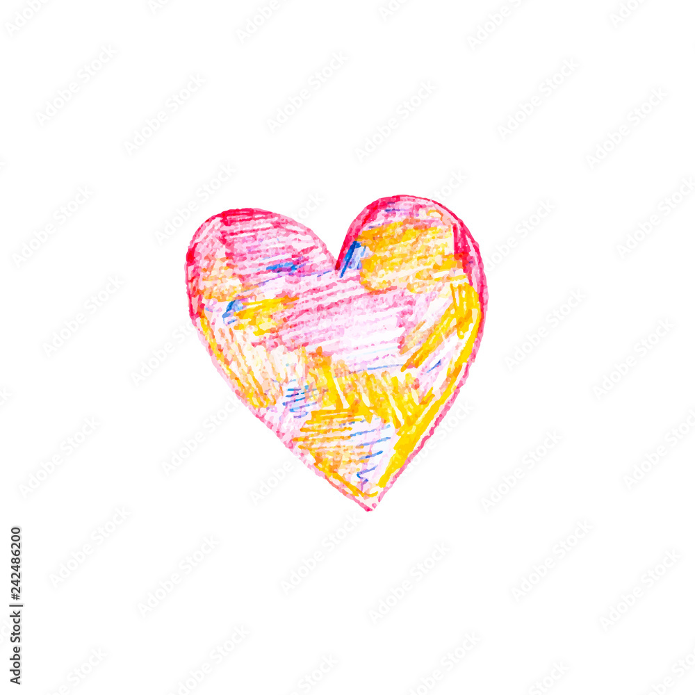 Greeting card for Happy Valentine's Day.For banners,wallpapers and craft paper.Vector illustration Greeting card for Happy Valentine's Day.For banners,wallpapers and craft paper.Vector illustration