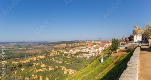 Colorful landscape as seen from the city of Toro, Spain © venemama
