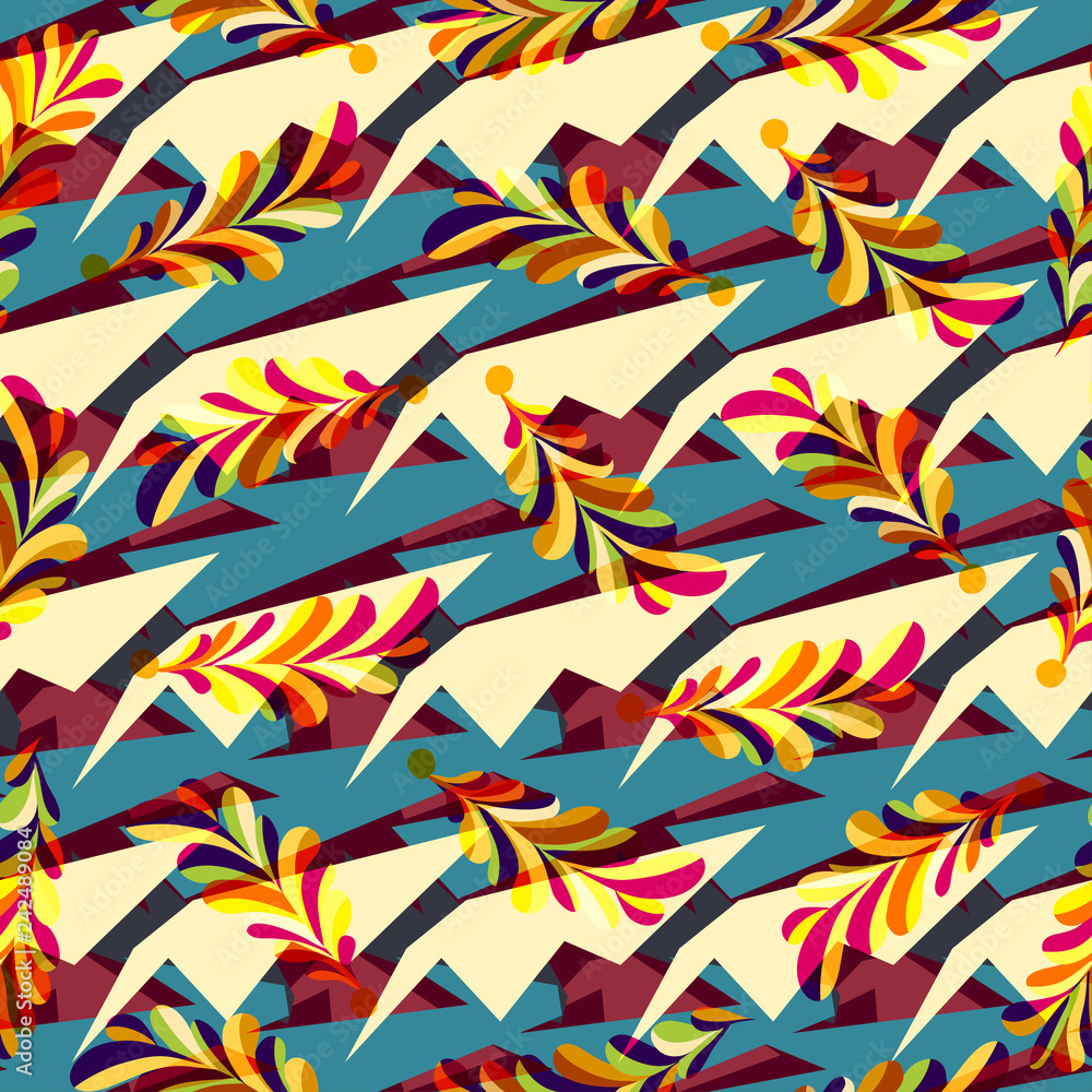 Colored abstract seamless pattern Colored abstract seamless pattern