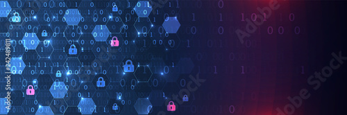 Secure digital space. Virtual confidential, programming protection.