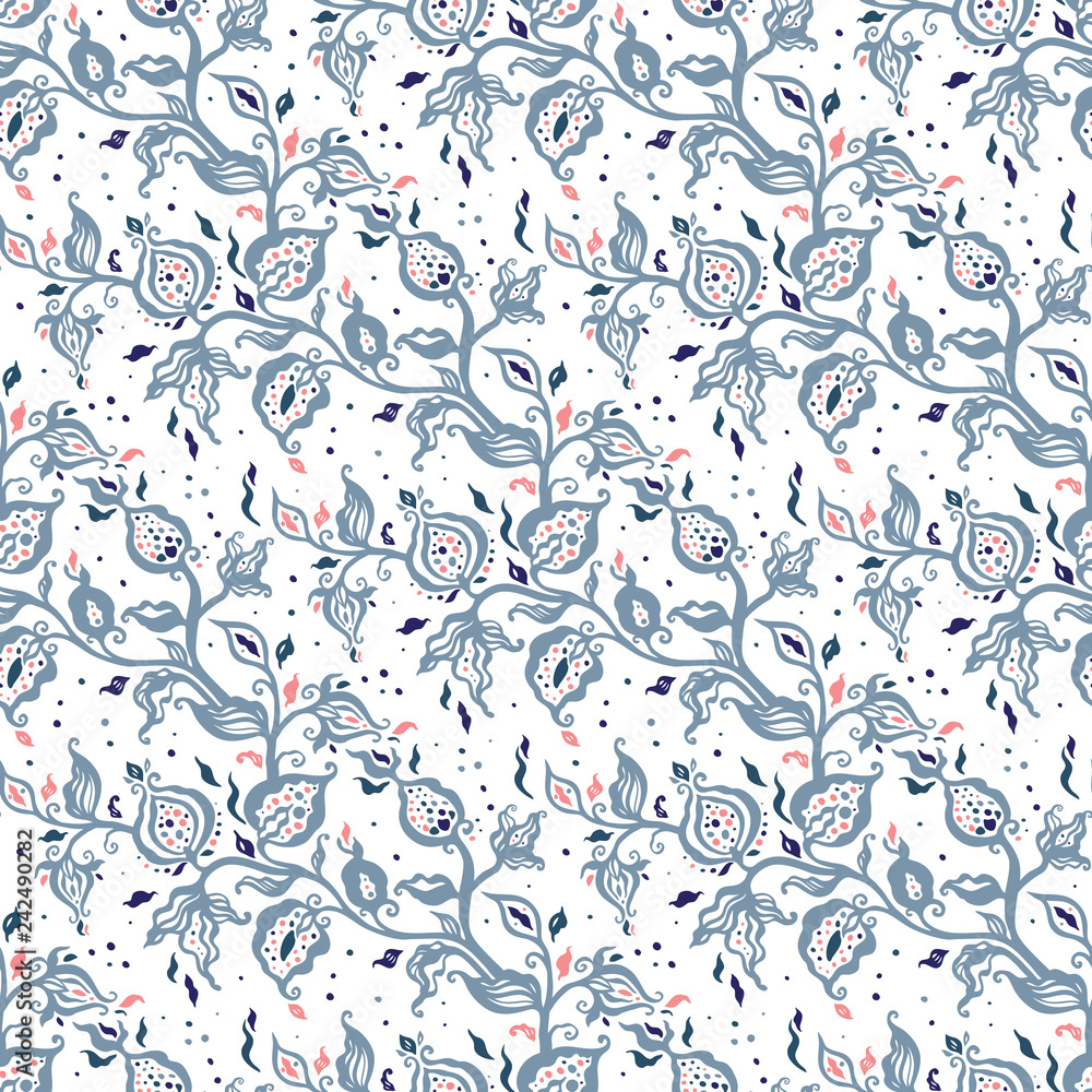 Paisley. Ethnic ornament. Hand Drawn Boho Vector illustration. Vintage fashion seamless pattern Paisley. Ethnic ornament. Hand Drawn Boho Vector illustration. Vintage fashion seamless pattern