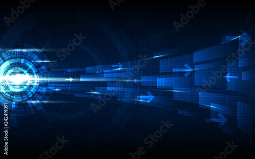 Blue Abstract Technology Background