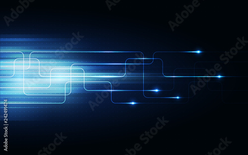 Blue Abstract Technology Background