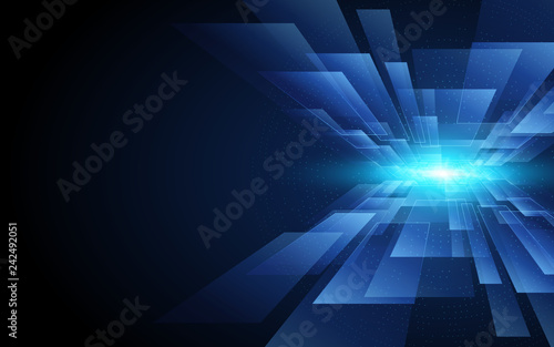 Blue Abstract Technology Background