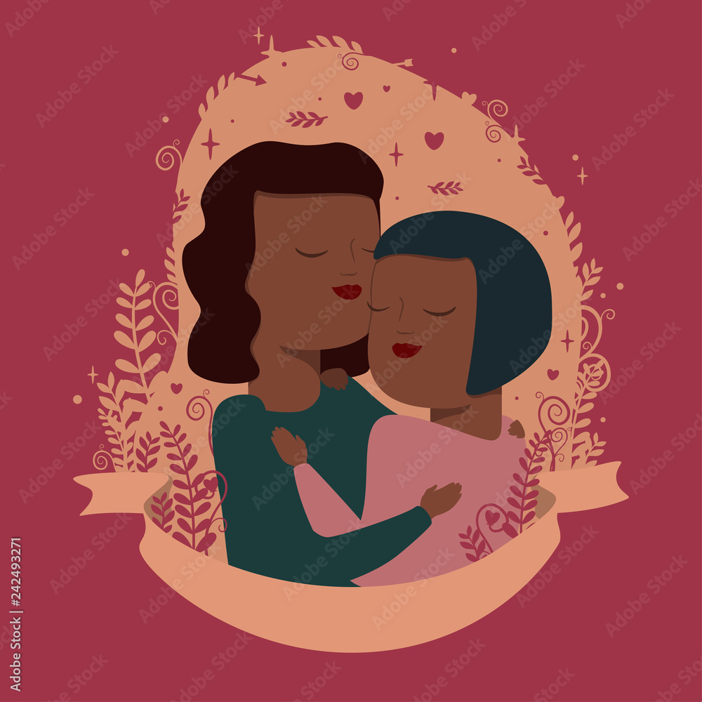 vector illustration of couple in hugs vector illustration of couple in hugs