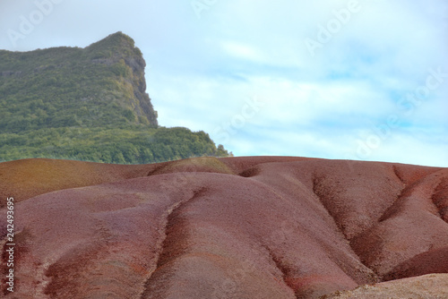  Shamarel - natural landscape formation from various sand shades in Mauritius photo