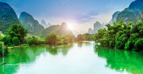 The Beautiful Landscape of Guilin, Guangxi..