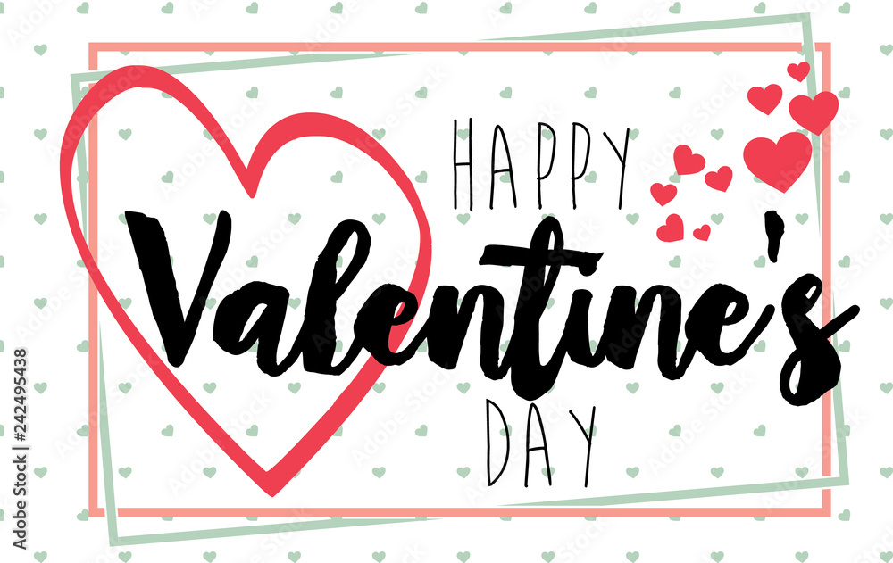 Vector Valentine's day cards templates. 