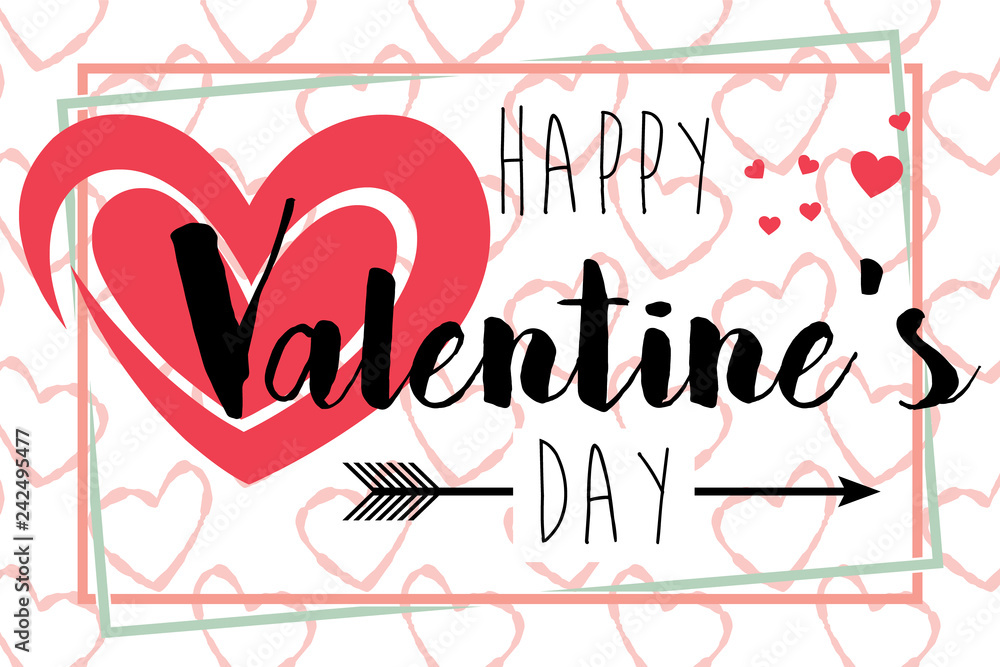 Vector Valentine's day cards templates. 