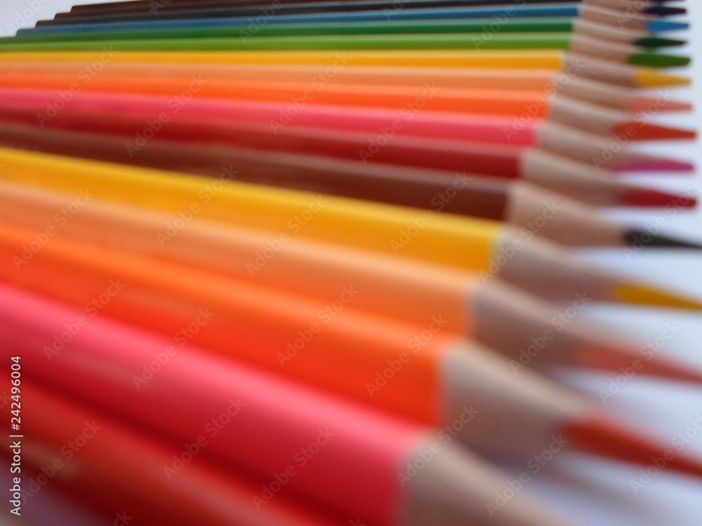 Color Pencils Close Up Color Pencils Close Up