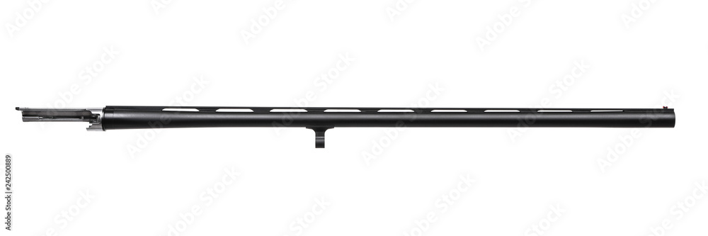 Shotgun barrel isolated on white Shotgun barrel isolated on white