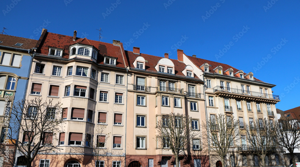 Real estate - classical apartment buildings - Strasbourg - France