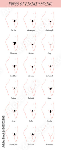 all types haircuts of bikini zone