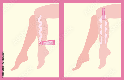 how applying depilatory cream