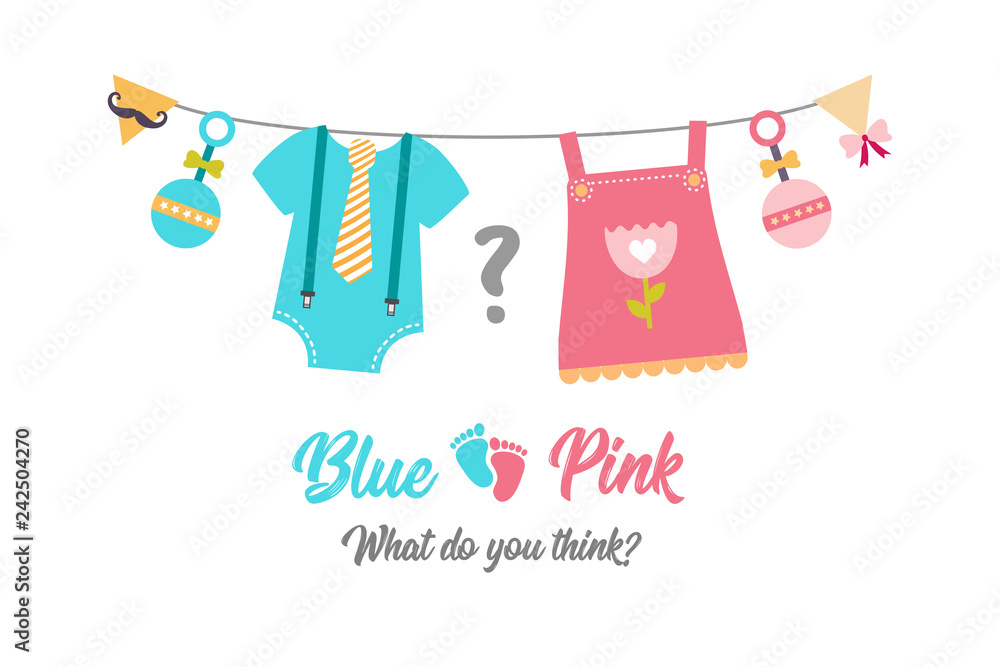 Gender reveal party,  baby shower, boy or girl