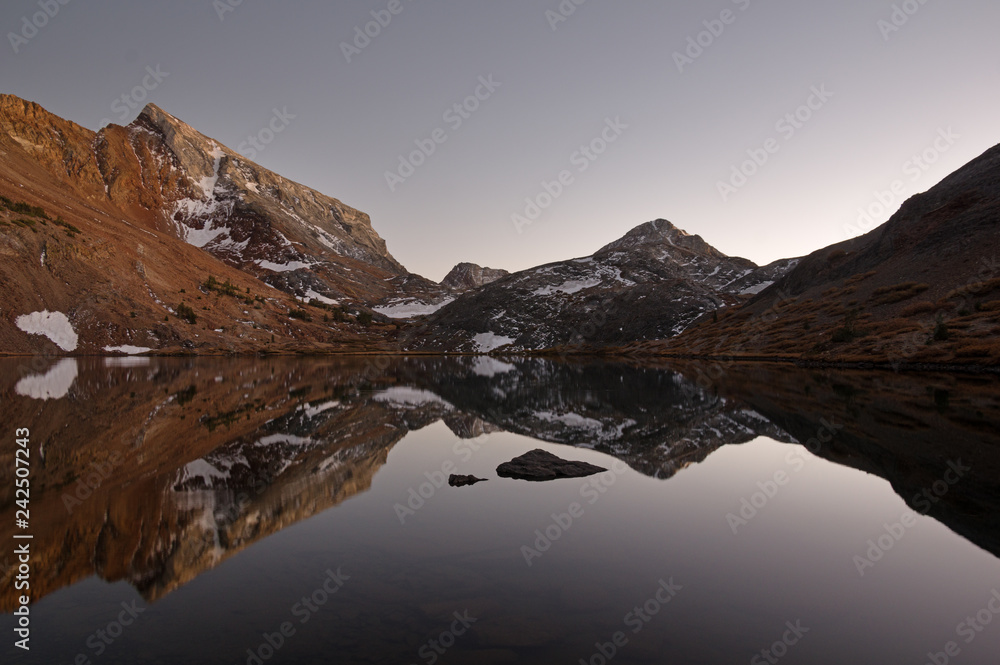 Evening Mountain Lake Reflection