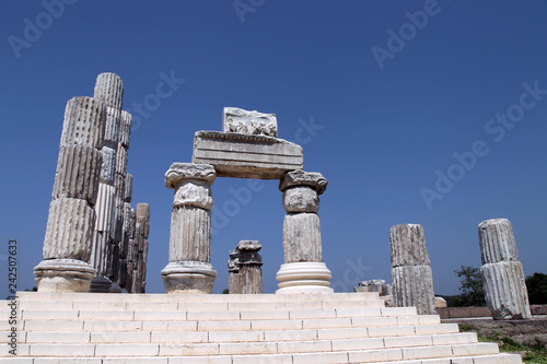 Apollon Smintheion ancient city in Gulpinar, Canakkale, Turkey