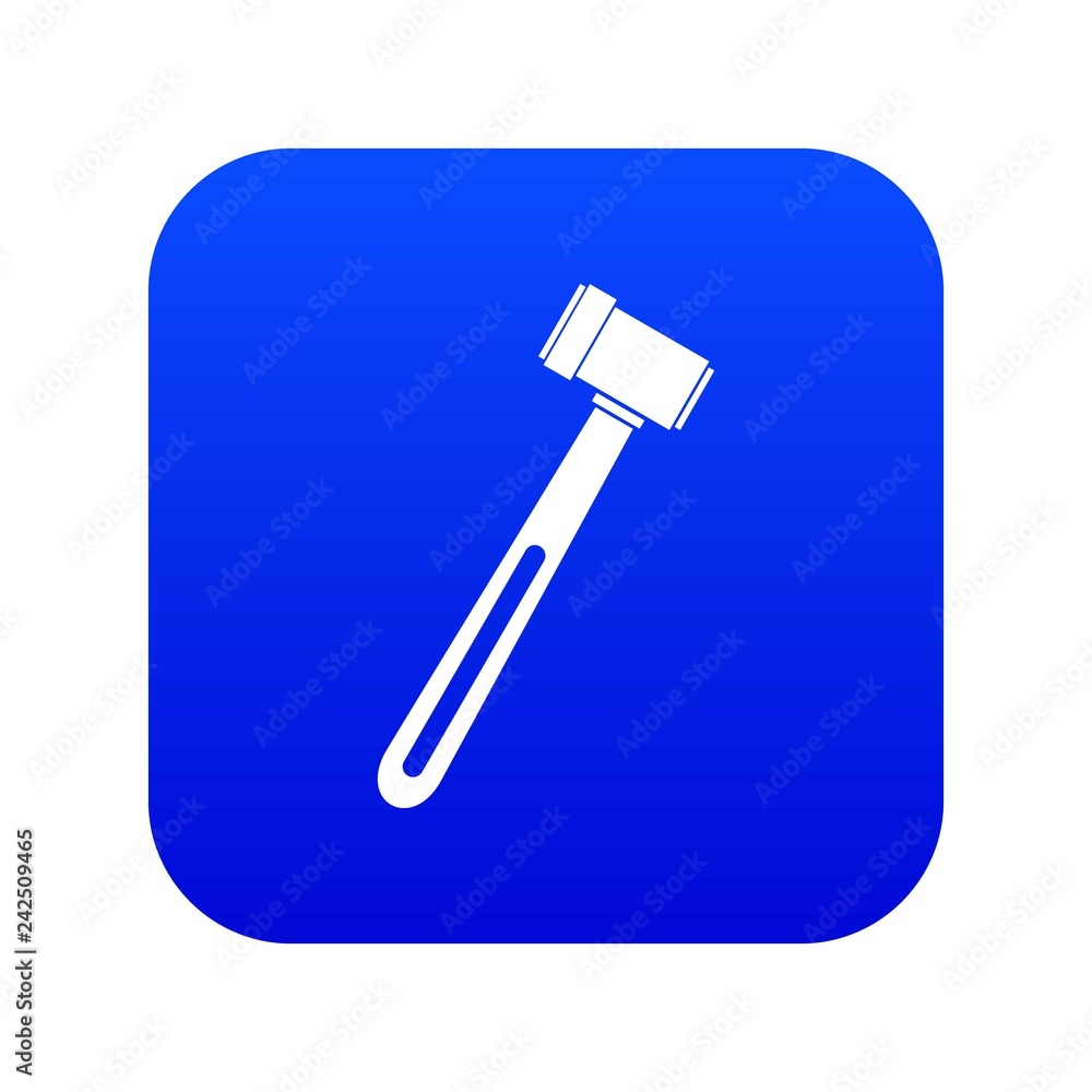 Medical hammer icon digital blue for any design isolated on white vector illustration Medical hammer icon digital blue for any design isolated on white vector illustration