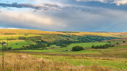 North Pennines landscape, seen from the A686 between Alston and Leadgate in Cumbria, England, UK