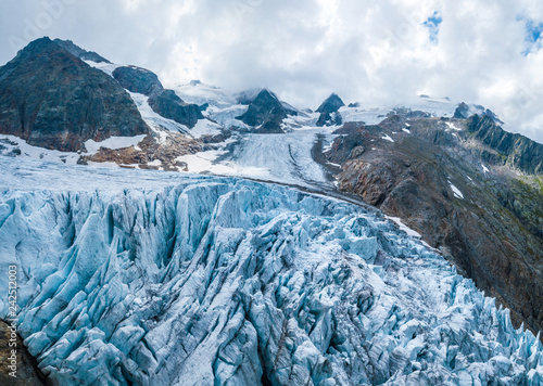 Trift Glacier in Swiss Alps photo