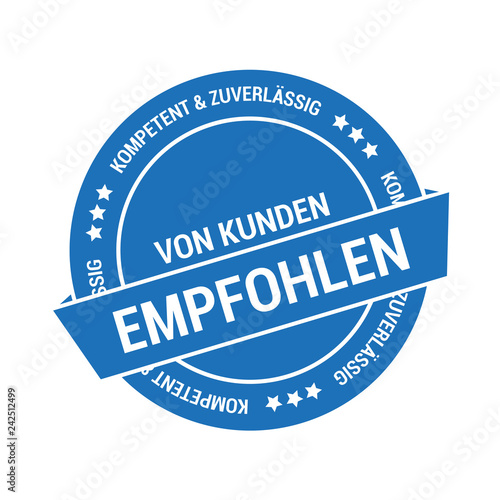 Button für Kundenempfehlungen