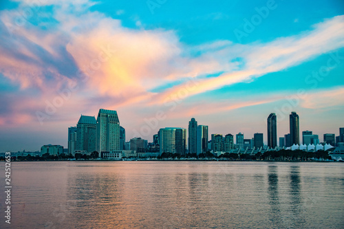 Sunrise Over the San Diego Skyline