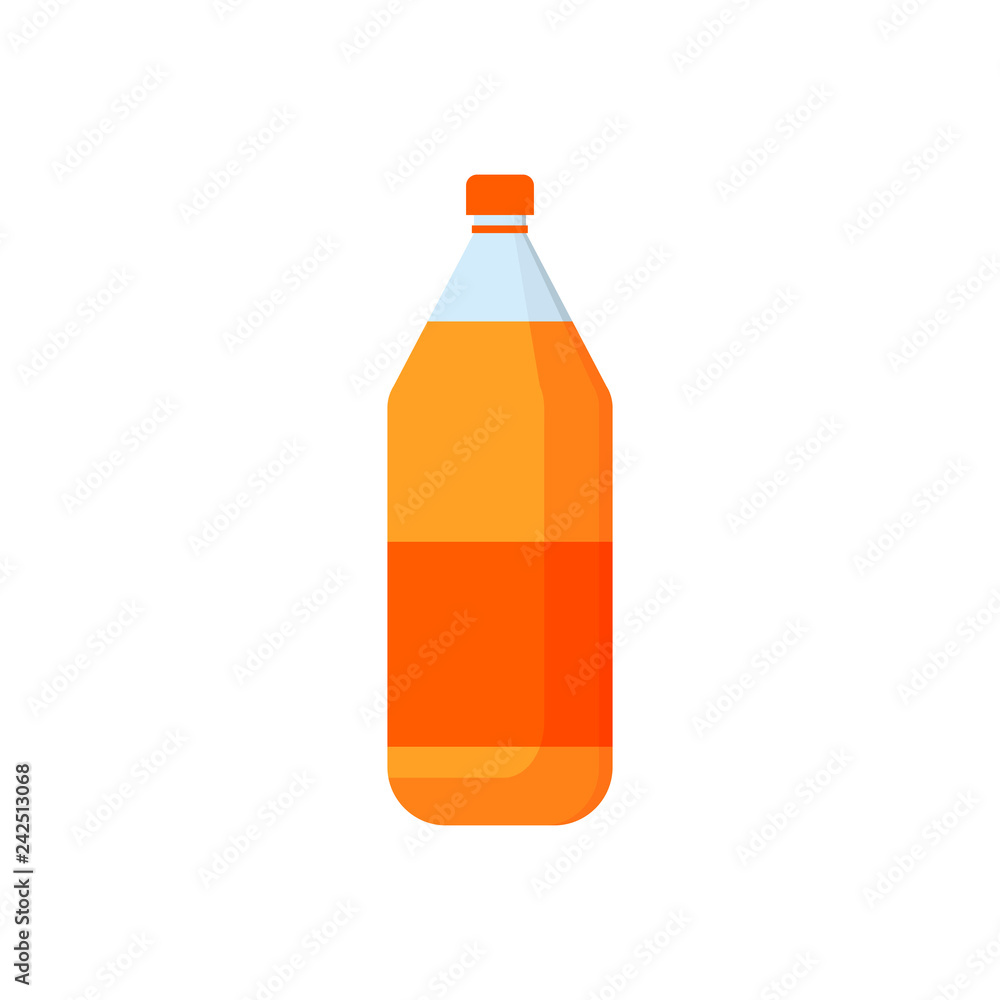 Orange soda illustration. Drink, soda, market place. Food concept. Vector illustration can be used for topics like super market, restaurant Orange soda illustration. Drink, soda, market place. Food concept. Vector illustration can be used for topics like super market, restaurant