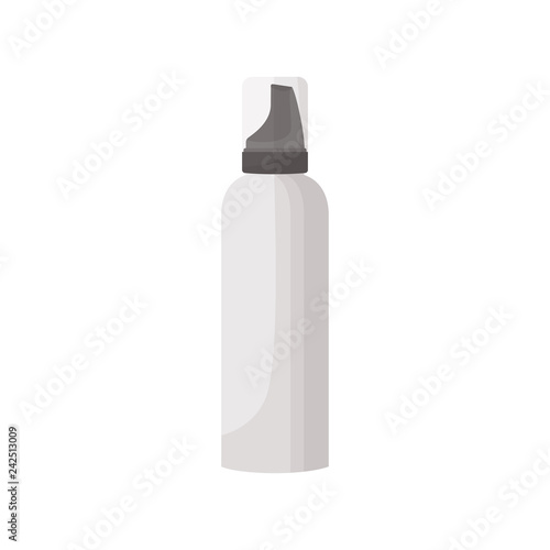 Hair foam illustration. Hair style, equipment, salon. Beauty industry concept. Vector illustration can be used for beauty professionals, saloons