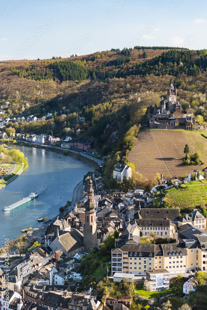 Cochem Castle And Moselle, Germany