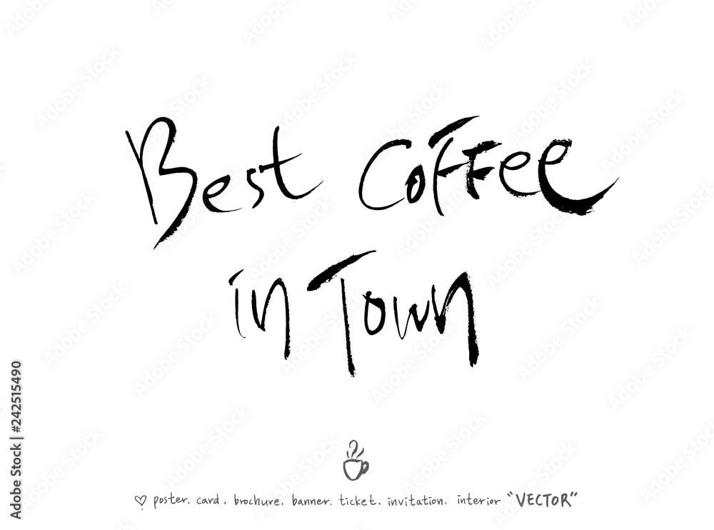 카페 포스터 / 손으로 그린 커피 그림