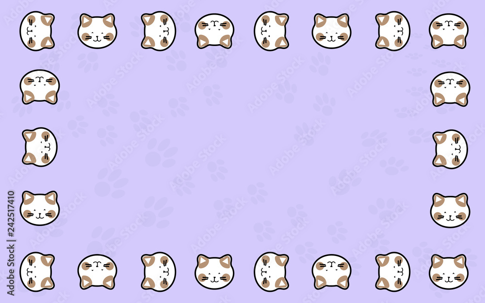 vector postcard cats frame for dear friend vector postcard cats frame for dear friend