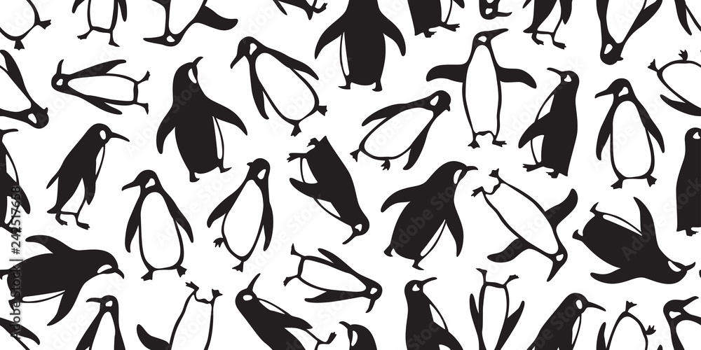 penguin seamless pattern vector cartoon bear polar salmon fish bird scarf isolated tile background repeat wallpaper doodle illustration penguin seamless pattern vector cartoon bear polar salmon fish bird scarf isolated tile background repeat wallpaper doodle illustration
