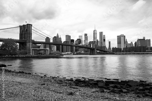 Vista de Manhattan y puente de Brooklyn