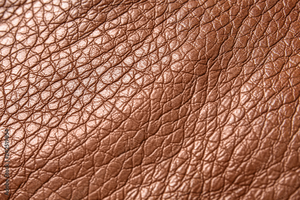 Texture of brown leather, closeup Texture of brown leather, closeup