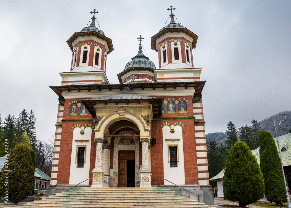 New church (biserica mare), Sinaia Monastery at Prahova Valley, Romania