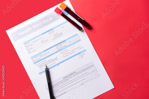 Health insurance form and t...