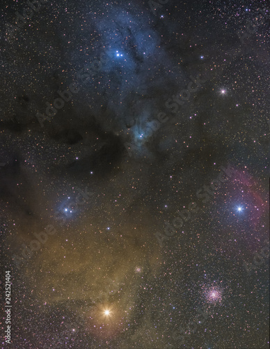 Fototapeta Naklejka Na Ścianę i Meble -  Rho Ophiuchi nebular complex