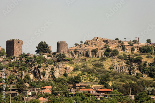 Assos ancient city in Behramkale, Ayvacik, Turkey photo