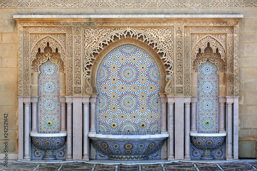 Fountain at Mausoleum of Mohammed V, Rabat, Morocco