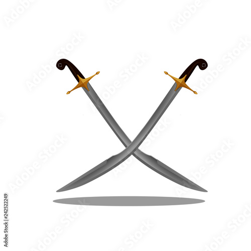 Turkish - Ottoman pala (scimitar) sword. This type is shorter than the other kilijs (swords).