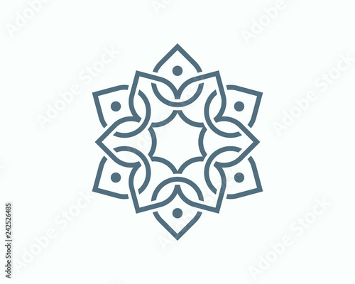 Connected Leaf Yoga Illustration