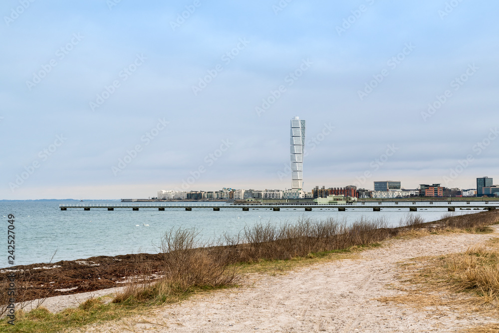 Turning Torso Building in West Harbour area of Malmo