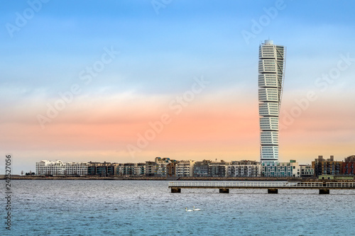 Billede på lærred Turning Torso Building in West Harbour area of Malmo