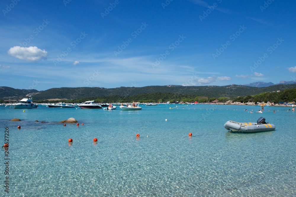 The famous beach of Palombaggia in Corsica The famous beach of Palombaggia in Corsica