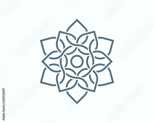 Connected Leaf Yoga Illustration