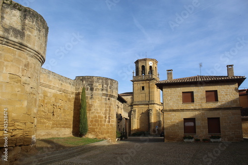 sajazarra,la rioja, españa,castillo,iglesia santa maria de la asuncion photo