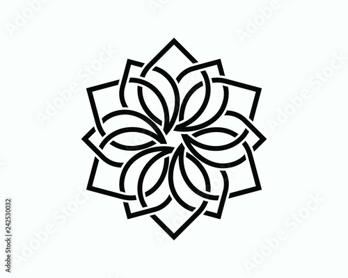 Connected Leaf Yoga Illustration