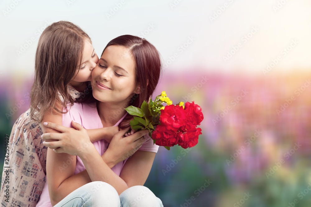 Happy Mother and daughter together Happy Mother and daughter together