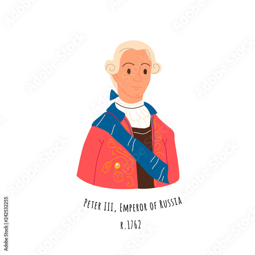 Illustration of Peter III Romanov, emperor of Russia
